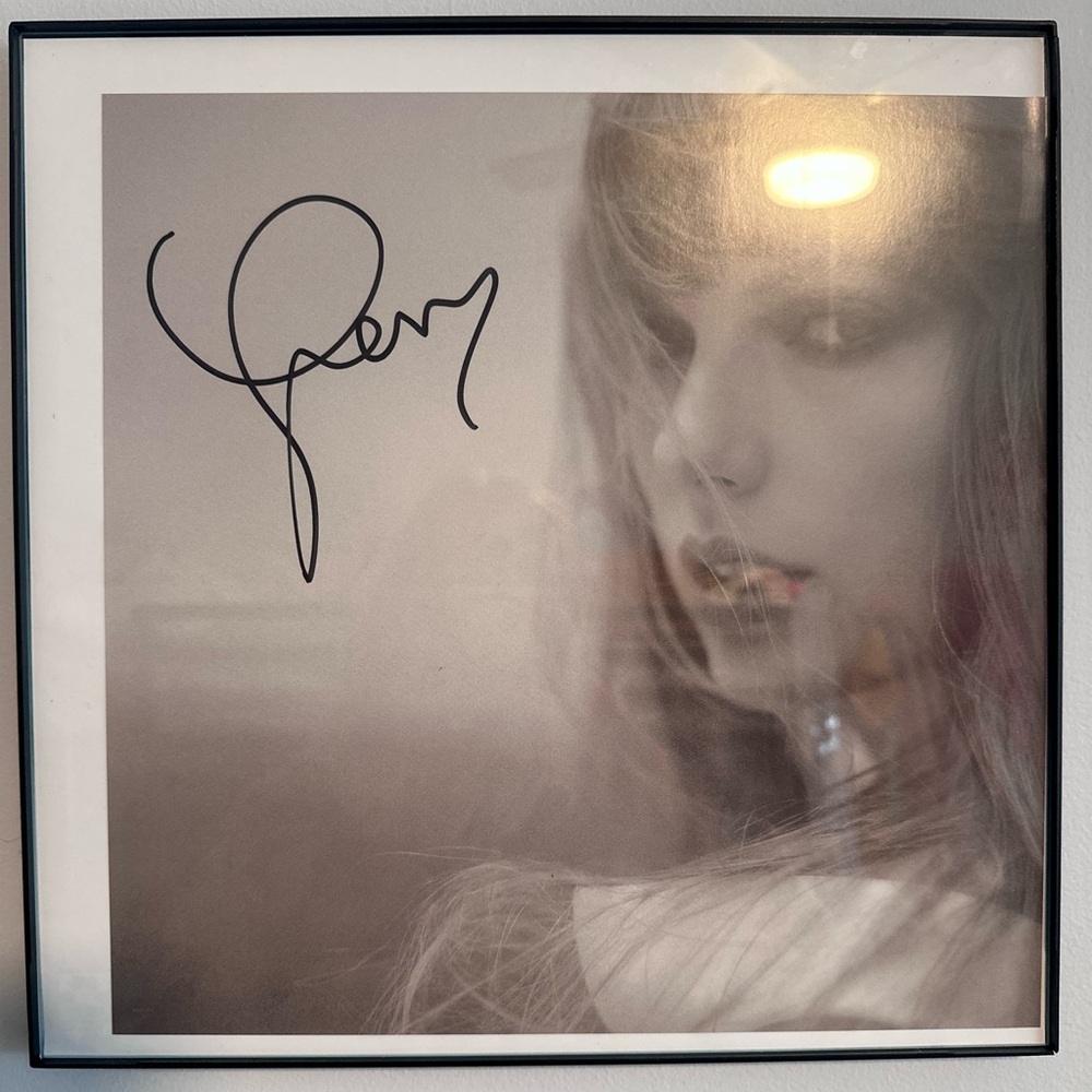 NEWBUTOPEN Perfect condition signed poster from TTPD Vinyl Also comes with vinyl